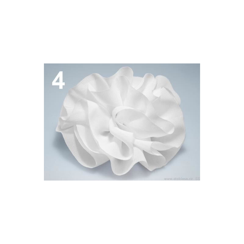 Stoklasa Růže do vlasů Ø100mm LENKA (1 ks) - 4 bílá