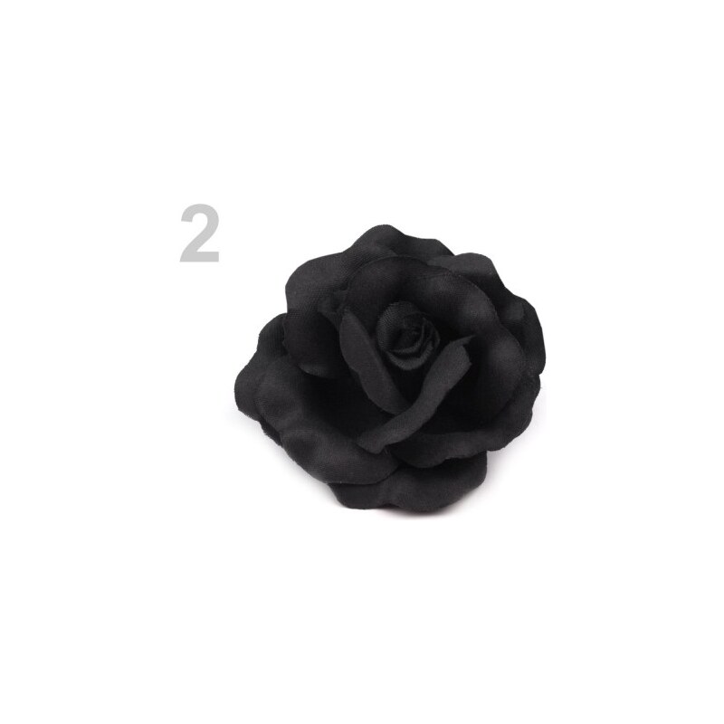 Stoklasa Ozdoba růže Ø6 cm (1 ks) - 2 černá