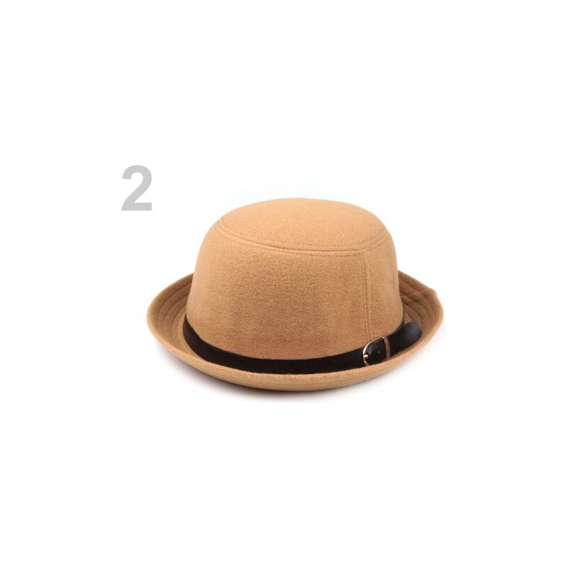 Stoklasa Textilní klobouk (1 ks) - 2 béžová tm.