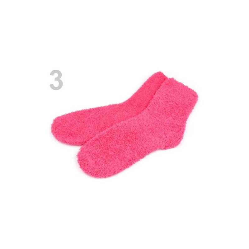 Stoklasa Ponožky dámské froté jednobarevné vel. 36-38 (1 pár) - 3 růžová neon