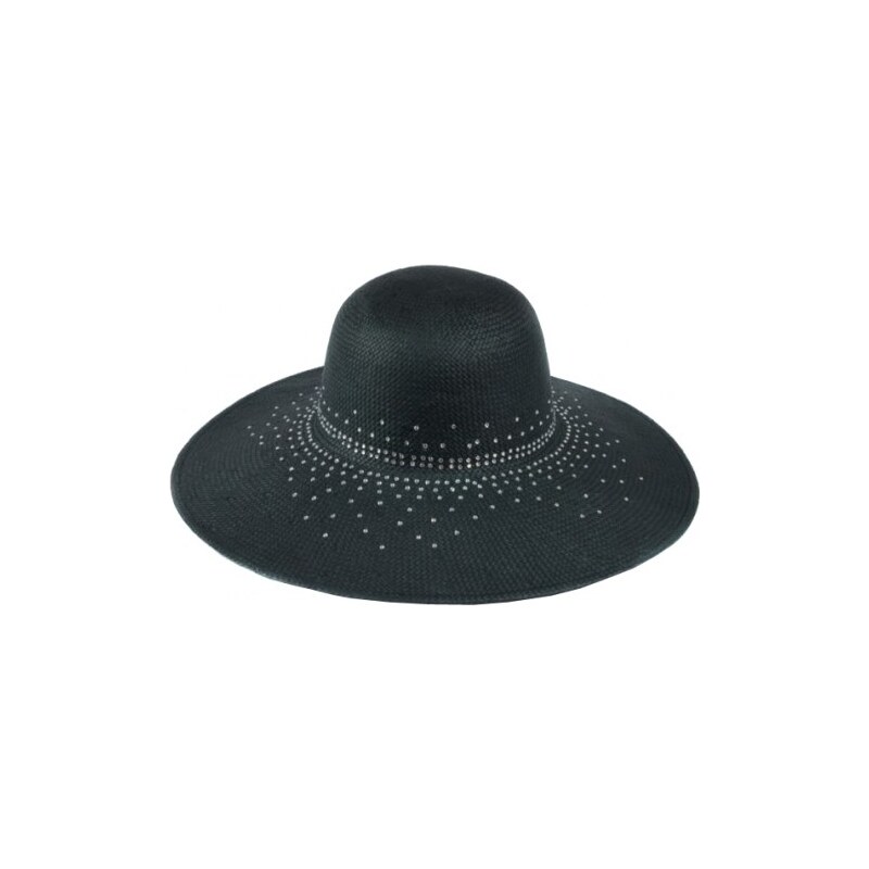 Tonak Dámský slaměný klobouk - černý 30232-G12 AKCE