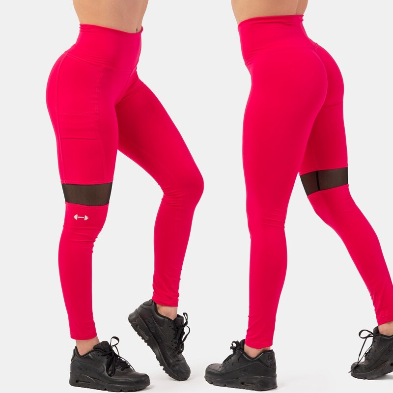 NEBBIA - Legíny s boční kapsou SPORTY 404 (pink)