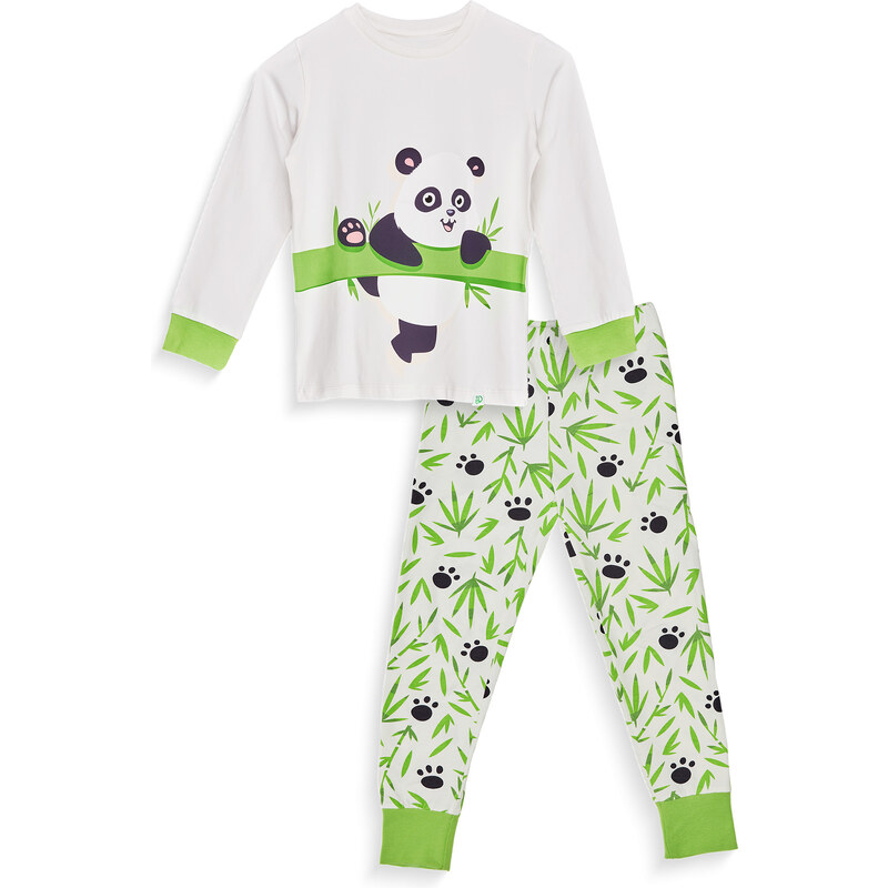 Veselé dětské pyžamo Dedoles Panda a bambus (D-K-SW-KP-C-C-1443) 98