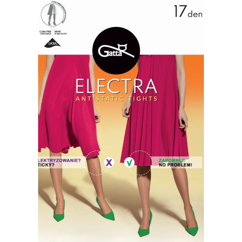 Gatta Hladké dámské punčochové kalhoty ELECTRA - 17 DEN - 5