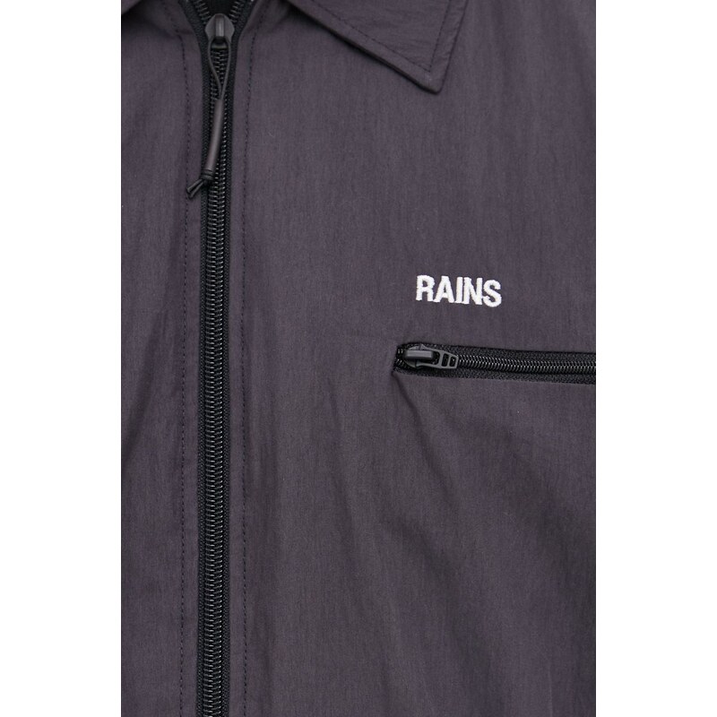 Bunda Rains 18690 Woven Shirt černá barva, přechodná