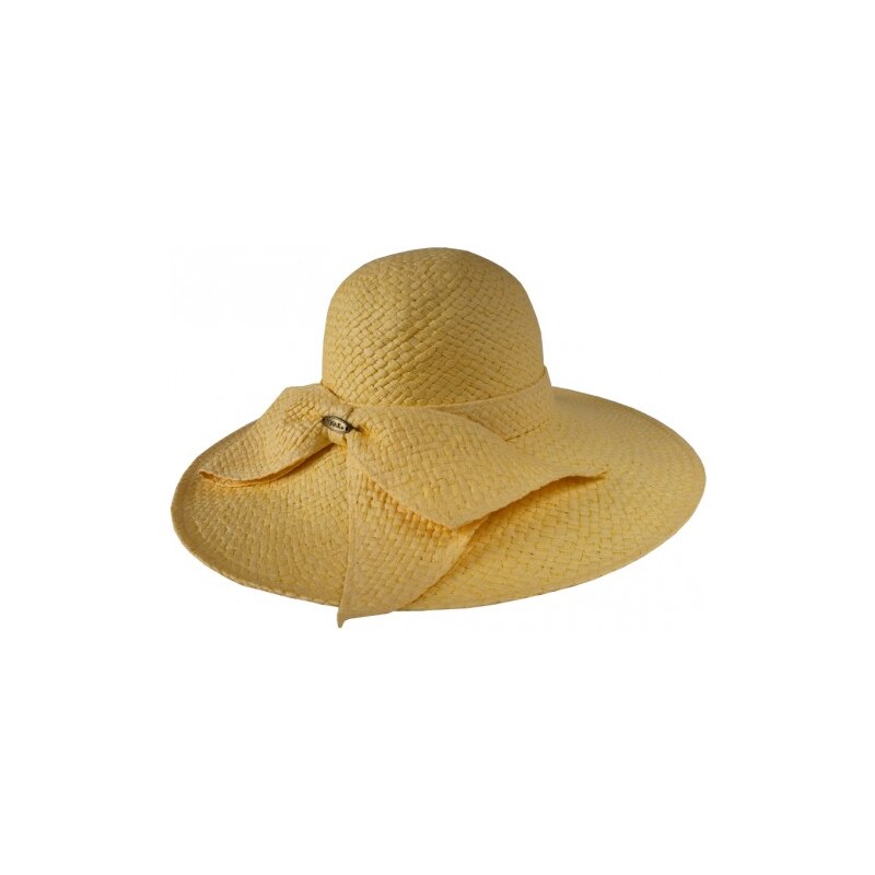 Tonak Dámský slaměný klobouk - žlutý 30348-G69 AKCE