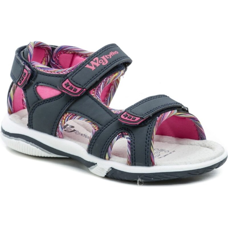 Wojtylko 3S40721 modro růžové dívčí sandálky