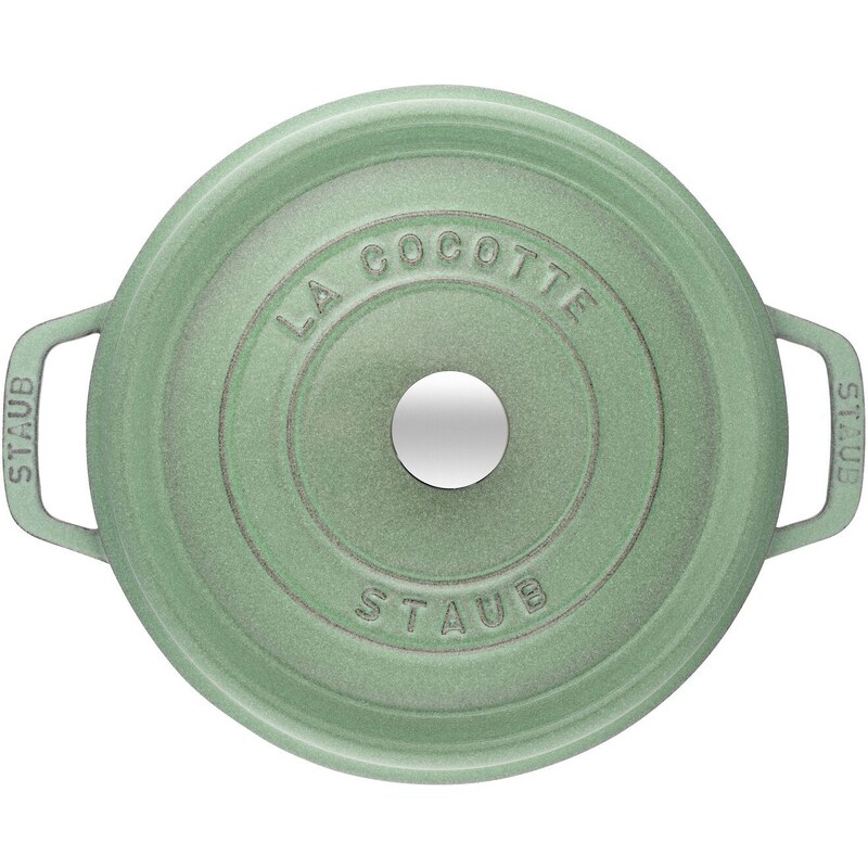 Staub Cocotte hrnec kulatý 28 cm/6,7 l šalvějově zelená, 11028115