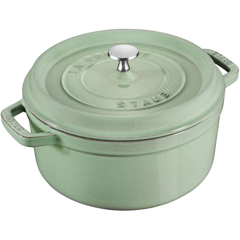 Staub Cocotte hrnec kulatý 28 cm/6,7 l šalvějově zelená, 11028115