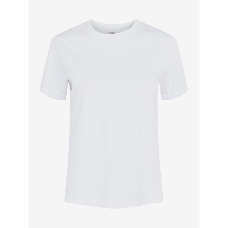 Bílé basic tričko Pieces Ria - Dámské