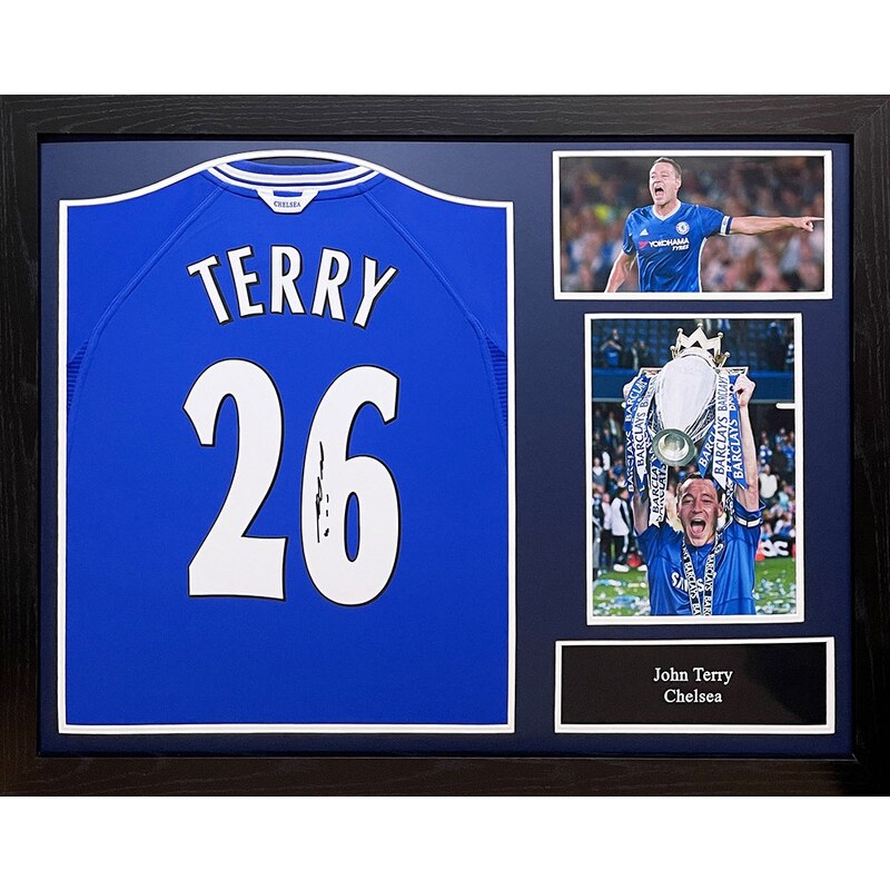 Legendy zarámovaný dres Chelsea FC 2000 Terry Signed Shirt (Framed) TM-00444