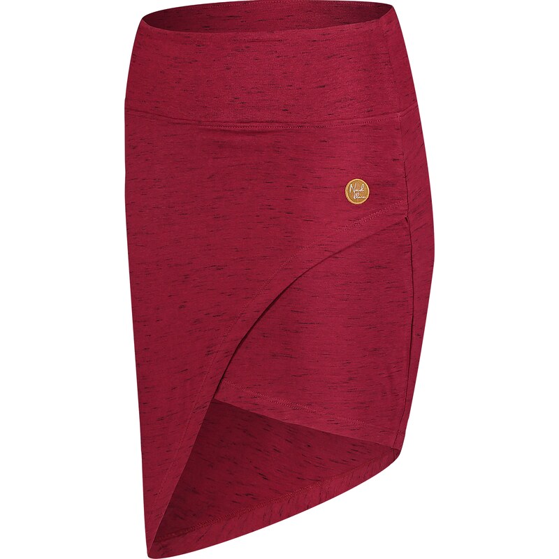 Nordblanc Červená dámská bavlněná sukně HOURGLASS