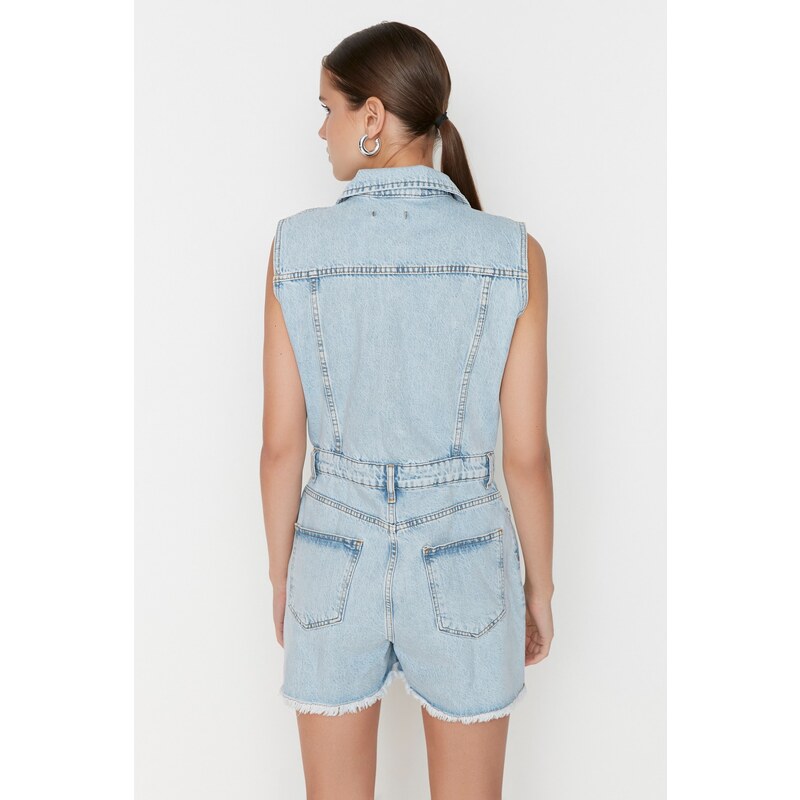 Trendyol Blue Denim Overalls