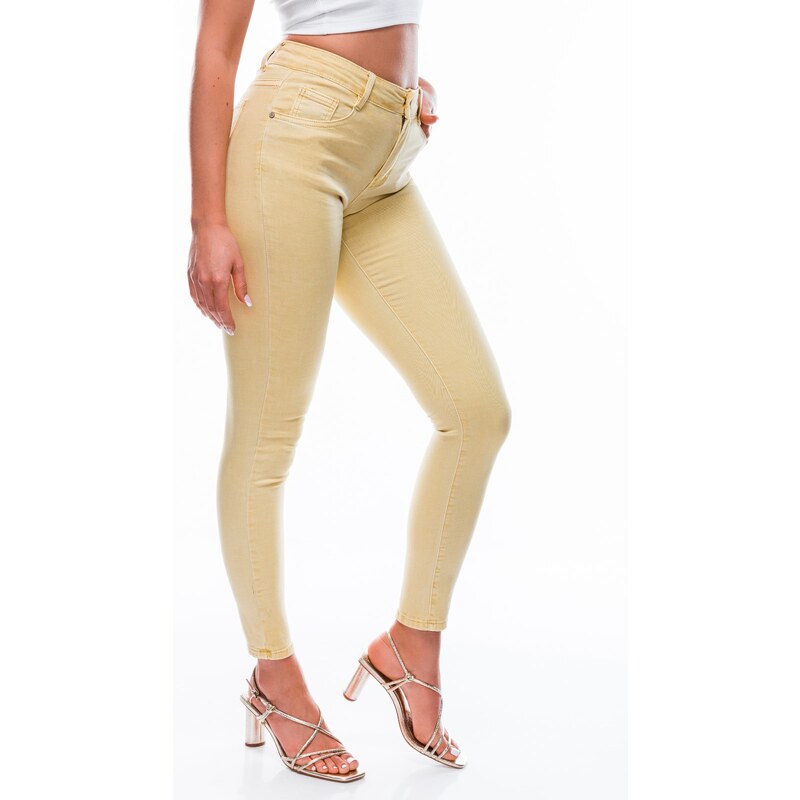EDOTI Dámské džínové kalhoty 150PLR - žluté