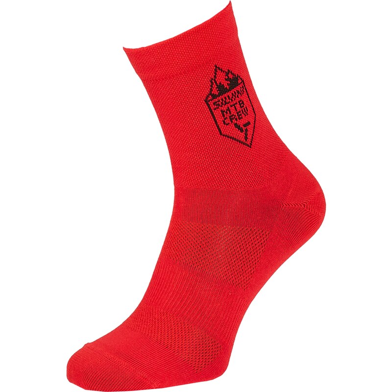 Unisex ponožky Silvini Bevera červená 85839912