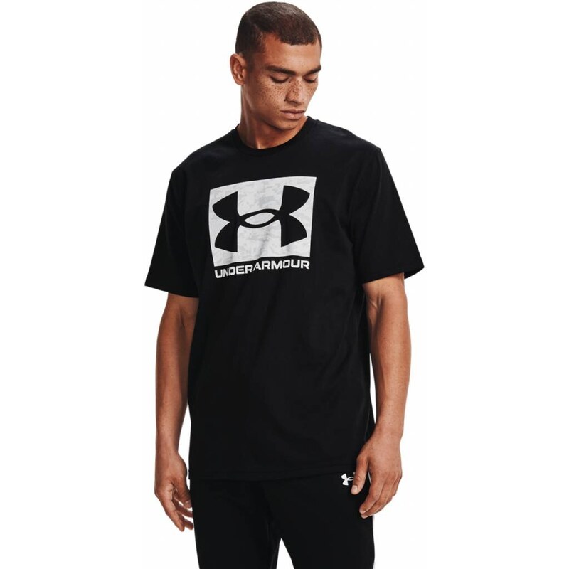 Pánské triko Under Armour ABC CAMO BOXED LOGO SS - černé