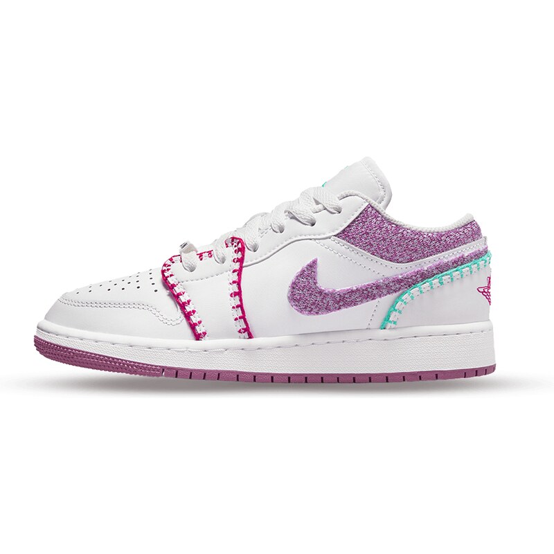 Air Jordan Jordan 1 Low "White Light Bordeaux" (GS)