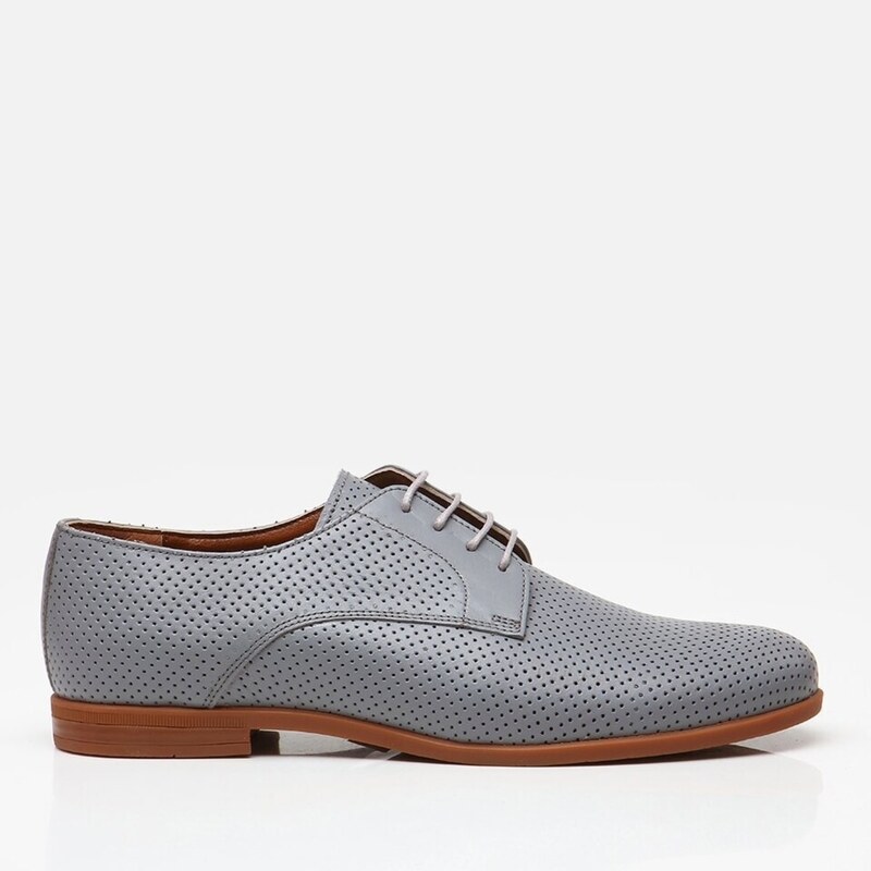 Hotiç Genuine Leather Gray Men's Casual Shoes