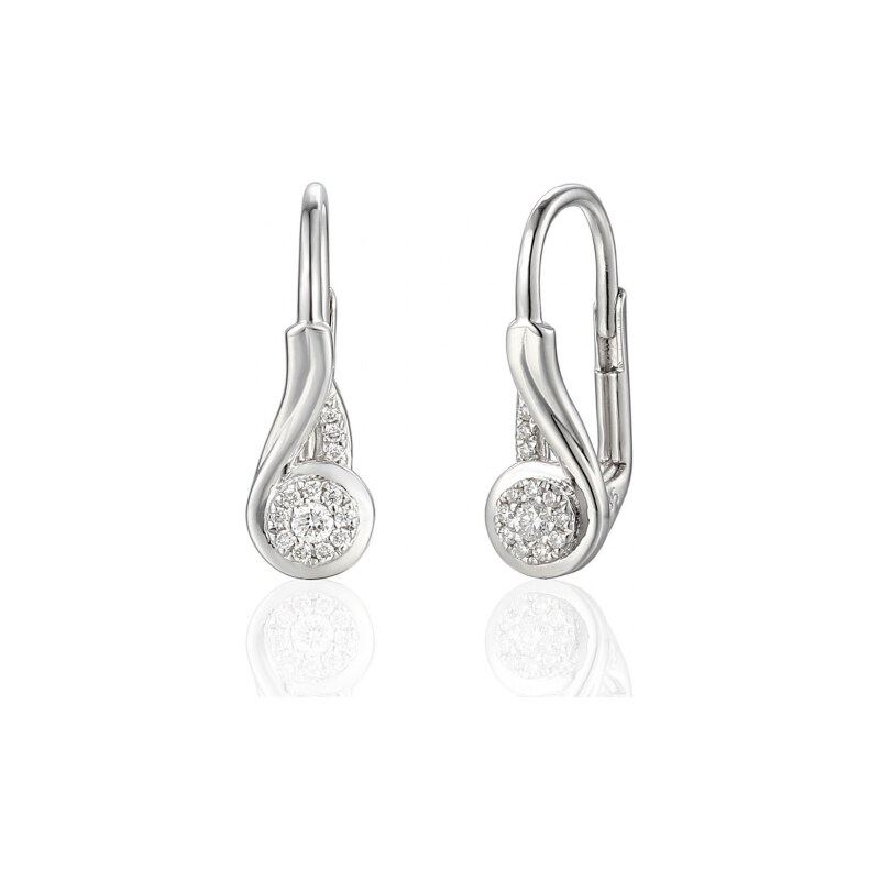Gems, Diamantové náušnice Mathilde, bílé zlato s brilianty, 585-38-3 114494095