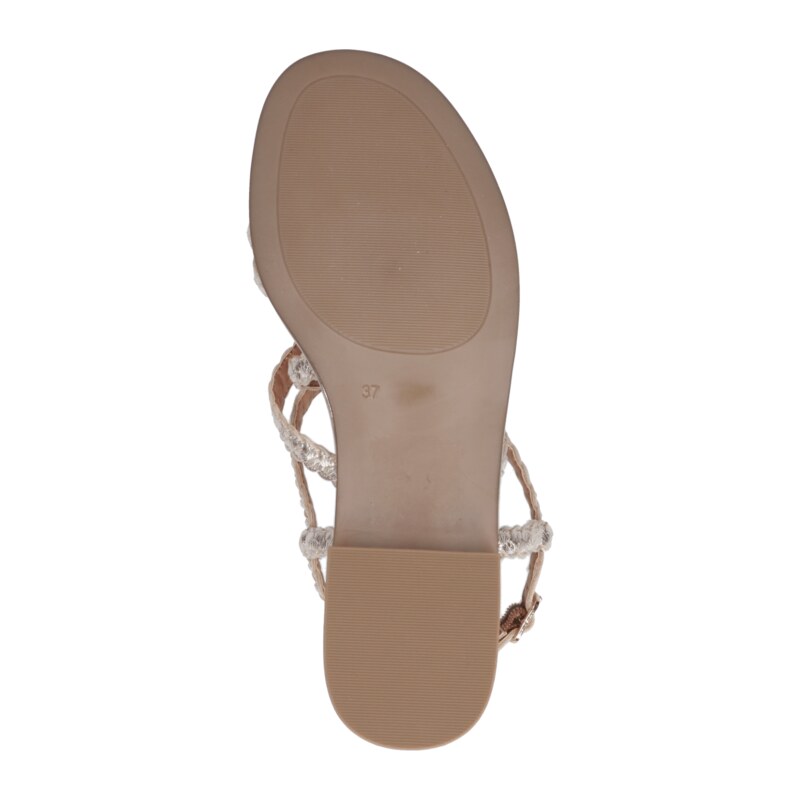 Metalické kožené sandálky Caprice 9-9-28102-28 metalické