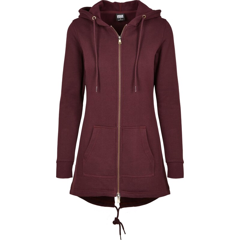 Urban Classics Dámská Sweat Parka redwine