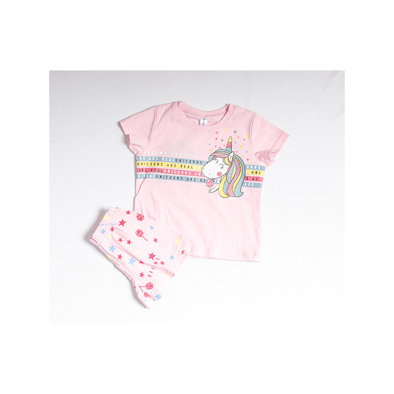 JOYCE Dívčí bavlněné pyžamo "LOLIPOP"/růžová