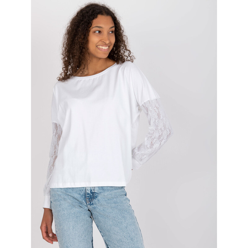 RUE PARIS Blouse-RV-BZ-7342.03-white