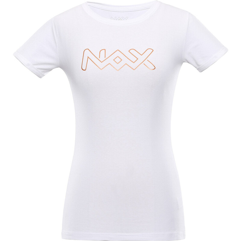 Dámské bavlněné triko NAX - RIVA - bílá