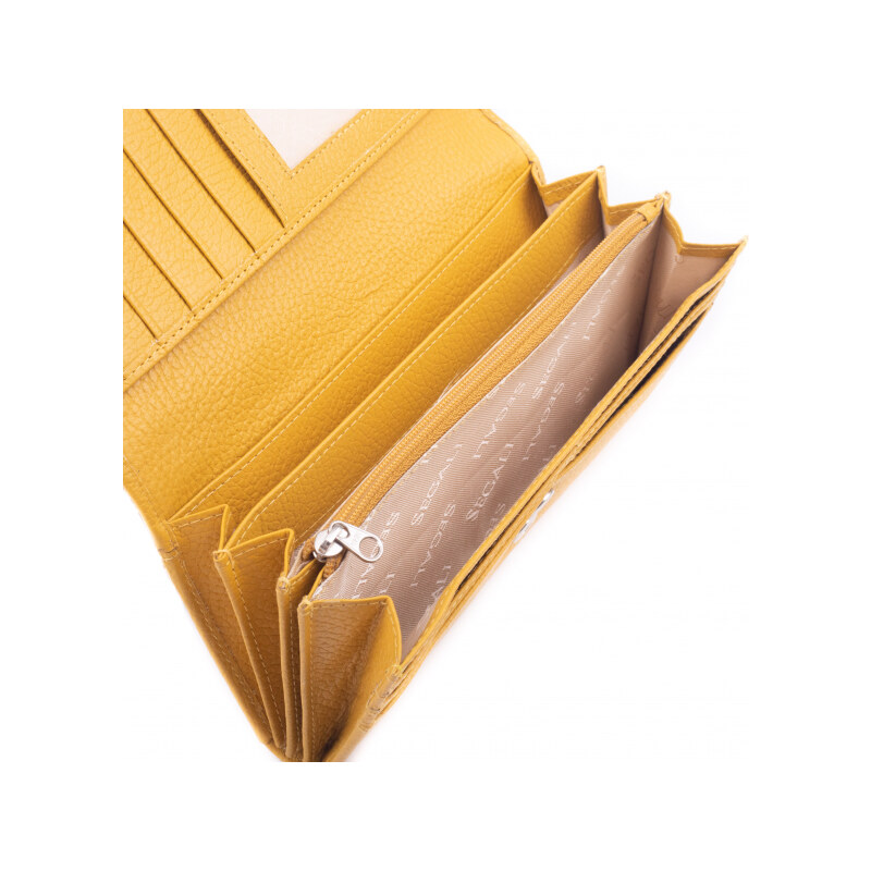 Dámská peněženka kožená SEGALI 7066 žlutá