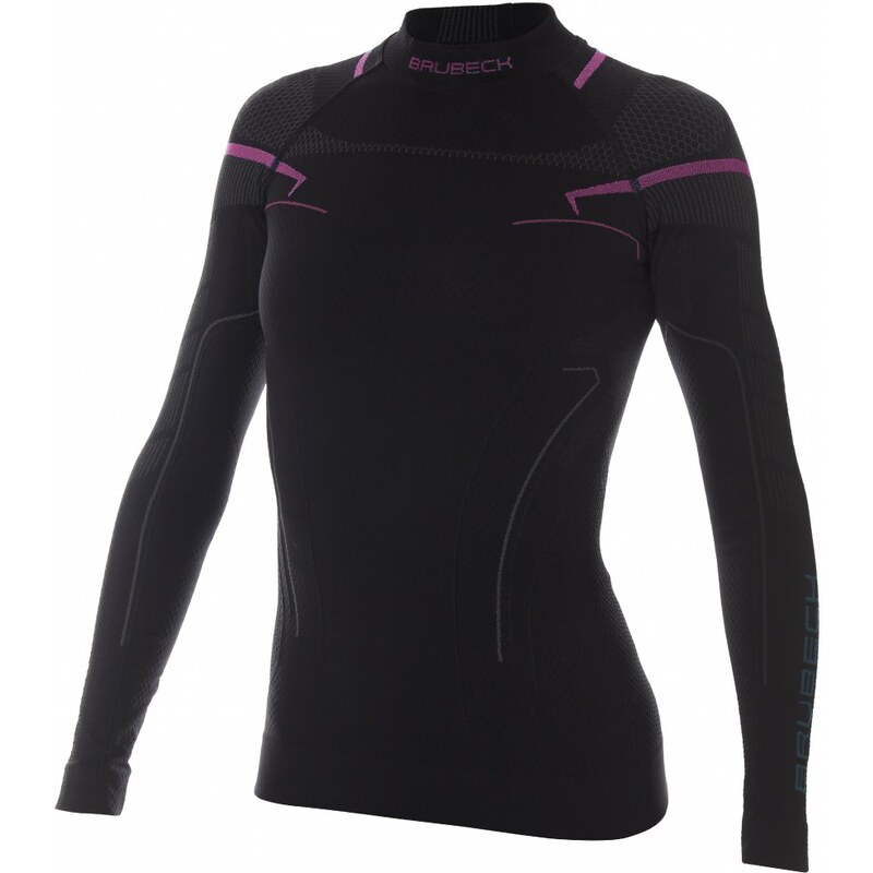 Termo triko Brubeck LS 13100A Velikost: 36 černá / růžová 70189719