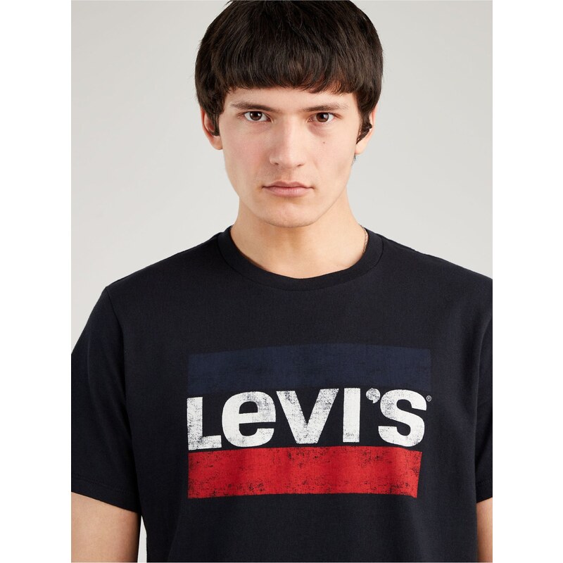 Levi's Černé pánské tričko Levi's - Pánské