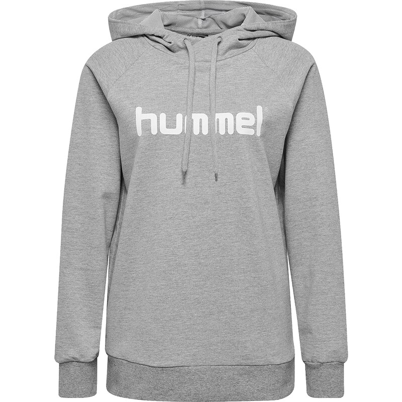 Mikina s kapucí Hummel GO COTTON LOGO HOODIE WOMAN 203517-200