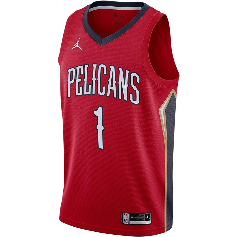 Dres Nike New Orleans Pelicans Statement Edition 2020 Jordan NBA Swingman Jersey cv9486-660