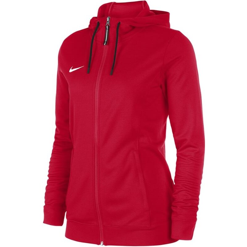 Mikina kapucí Nike WOMEN S TEAM BASKETBA HOODIE FU ZIP -UNI RED nt0214-657