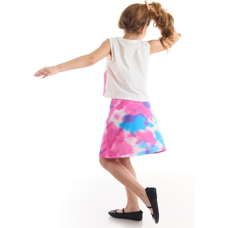 mshb&g Heart Batik Girl's T-shirt Batik Skirt Set
