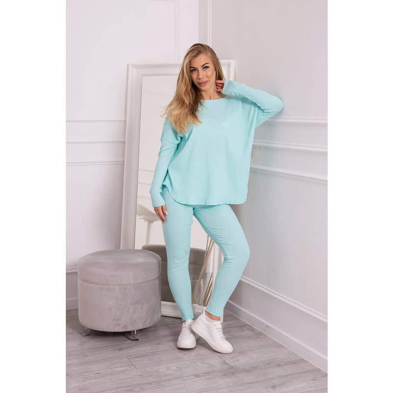 Kesi Set s oversize halenkou mint