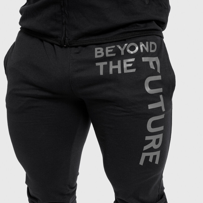 Iron Aesthetics Pánské SlimFit tepláky Beyond the Future, černé