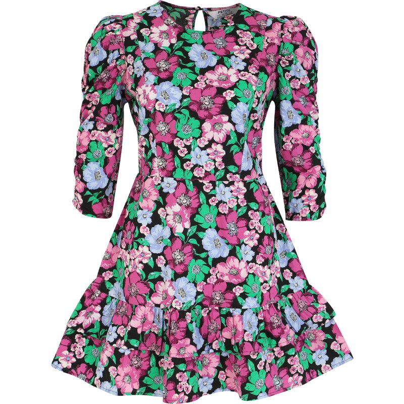 Dorothy Perkins Petite Šaty světlemodrá / zelená / fialová /