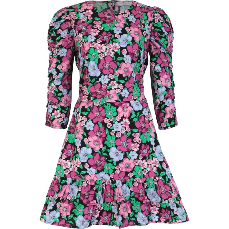 Dorothy Perkins Tall Šaty světlemodrá / zelená / růžová / růže /
