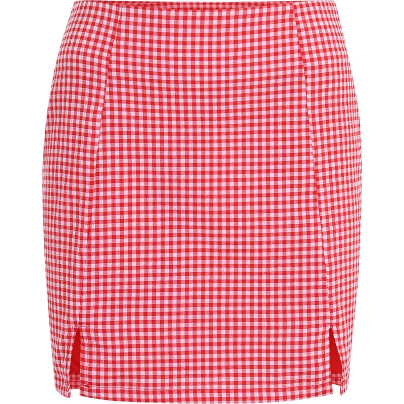 Nasty Gal Petite Sukně červená / bílá