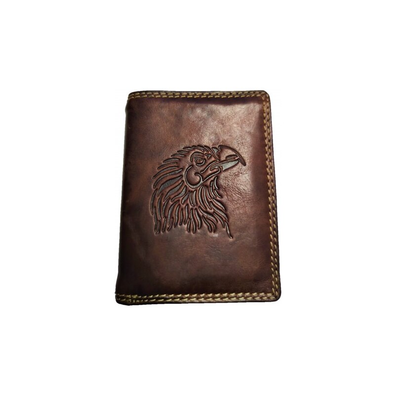 Kožená peněženka dravec brown