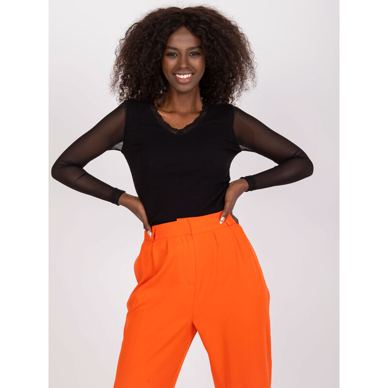 RUE PARIS Blouse-RV-BZ-7839.88P-black 107003549