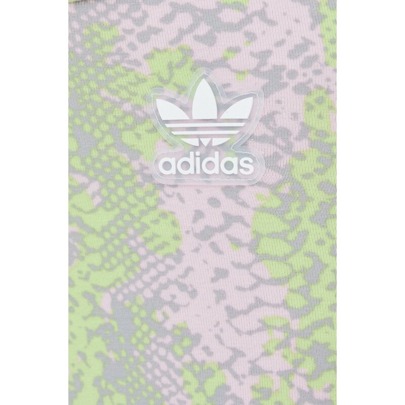 Kraťasy adidas Originals HT5967 dámské, vzorované, high waist, HT5967-CLPINK