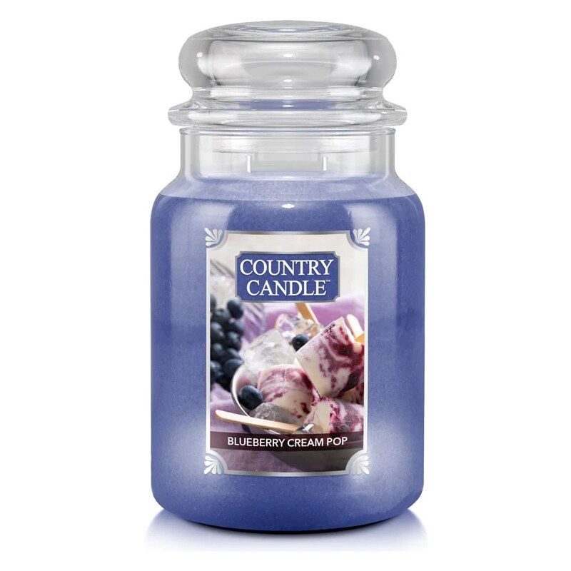 Country Candle Vonná Svíčka Blueberry Cream Pop, 652 g