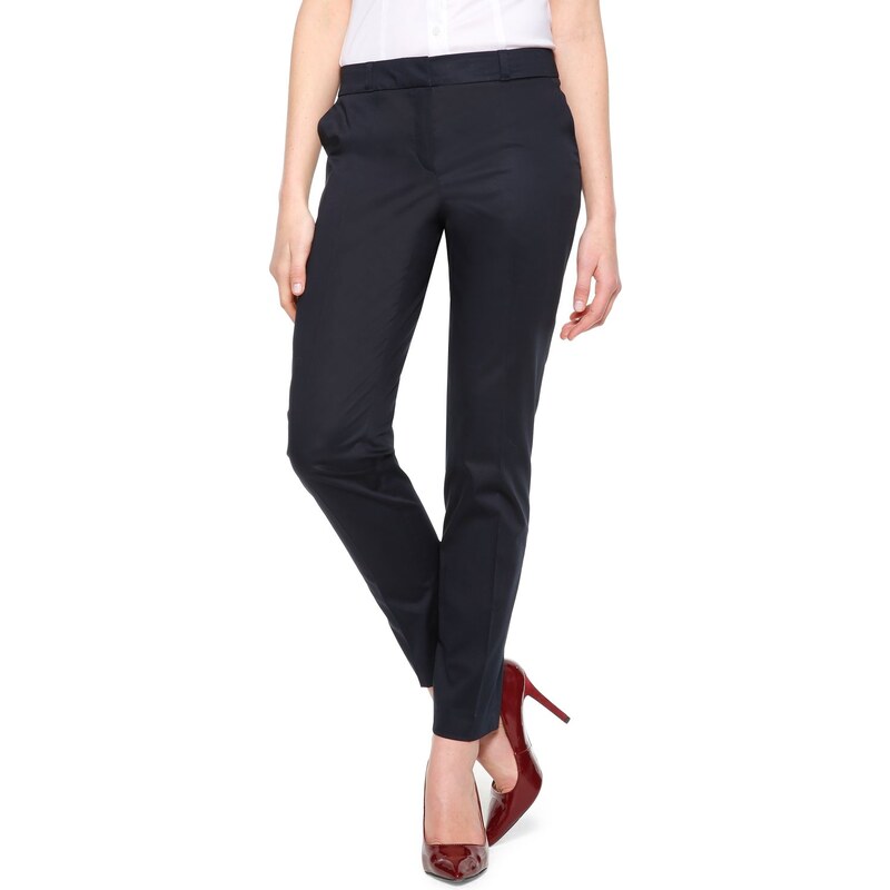 s.Oliver Sue: 7/8-length trousers in cotton satin