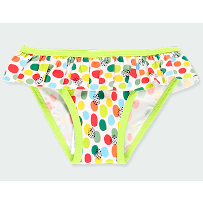 Boboli Dívčí plavky kalhotky barevně puntíkované s taštičkou