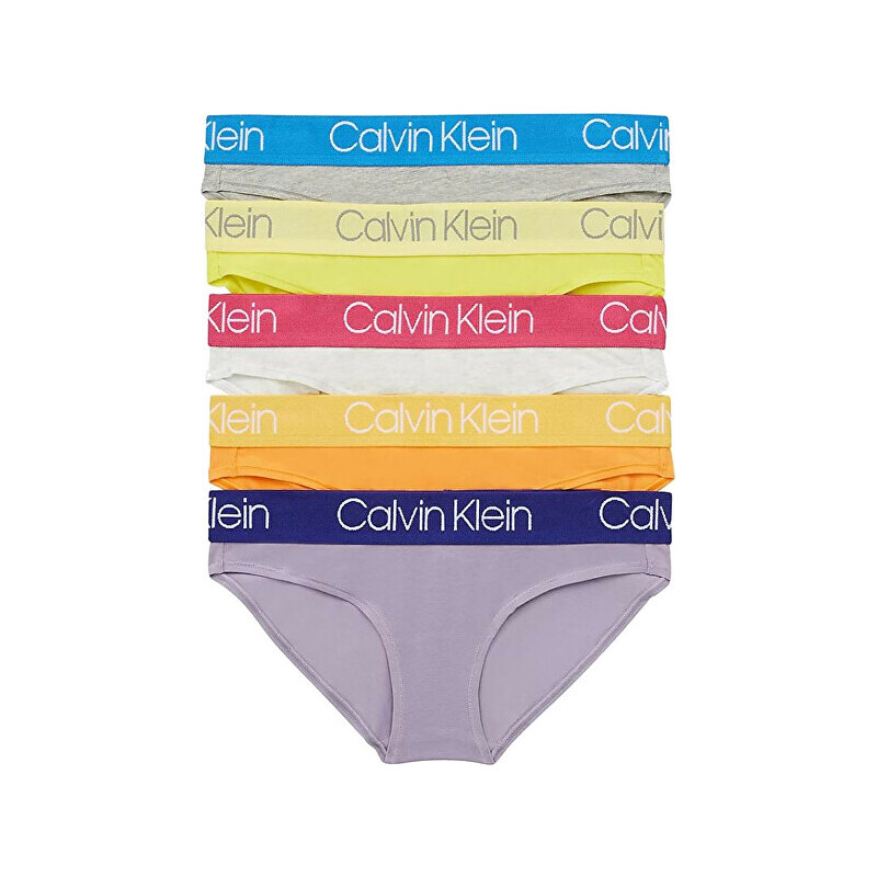 Dámské kalhotky bavlněné Calvin Klein - 5Pack, vícebarevné