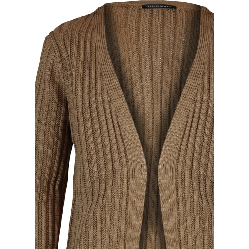 Trendyol Mink Regular Fit Cardigan