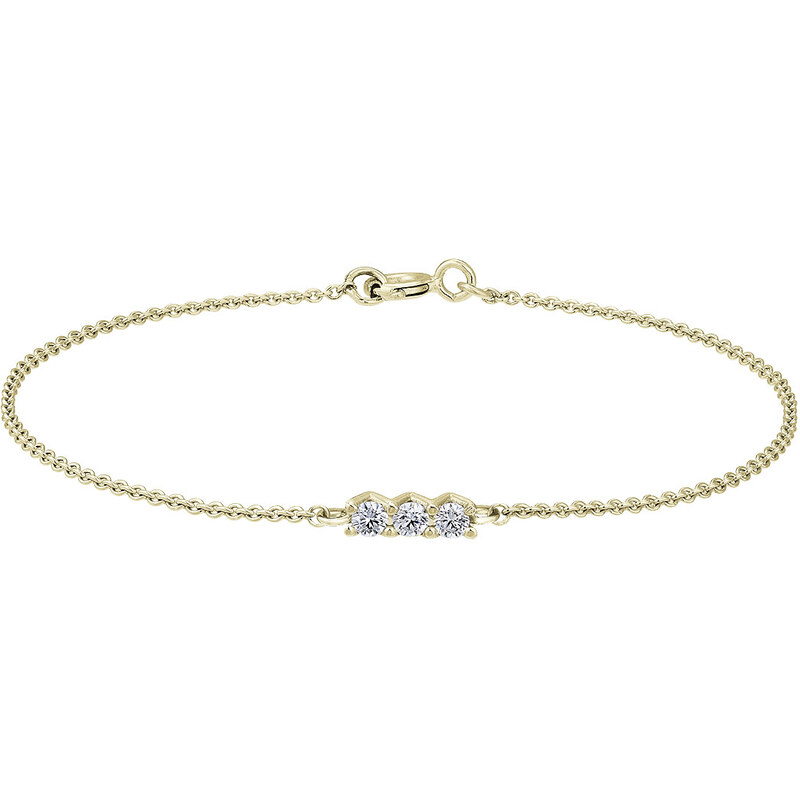 Tiami Řetízkový náramek Pure Line 3 ze žlutého zlata s diamanty 70335613