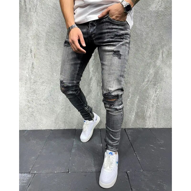 Fashionformen Šedé pánské džíny 2Y Premium Change